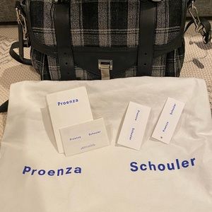 Proenza Schouler PS1 plaid medium crossbody bag